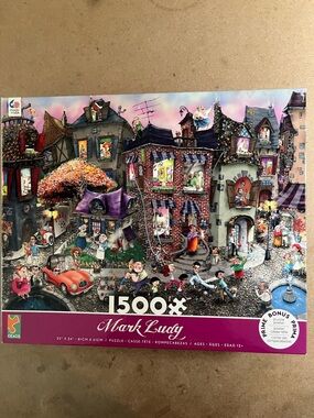 🧩 1500 piece Factory Sealed Mark Ludy “Night Celebration” with poster. Fun,fun!!